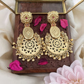 Vriksham Gold Look Alike Floral Dual Peacock Earring-G18238